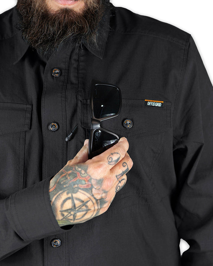Echo Bravo LS Shirt - Vintage Black