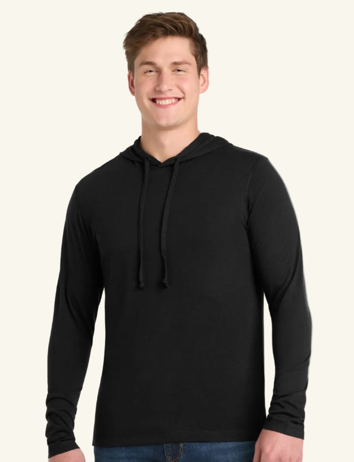 Sport-Tek  ®  PosiCharge  ®  Tri-Blend Wicking Long Sleeve Hoodie ST406