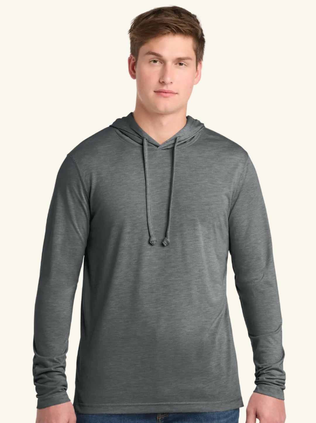 Sport-Tek  ®  PosiCharge  ®  Tri-Blend Wicking Long Sleeve Hoodie ST406