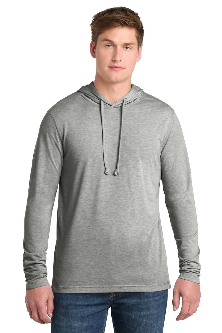 Sport-Tek  ®  PosiCharge  ®  Tri-Blend Wicking Long Sleeve Hoodie ST406