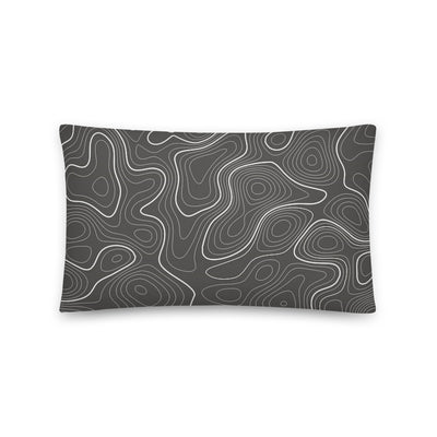 Grey and White Pillow