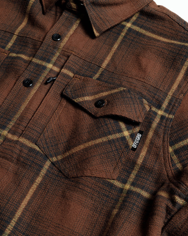 Destroyer Flannel - Burnt Brown