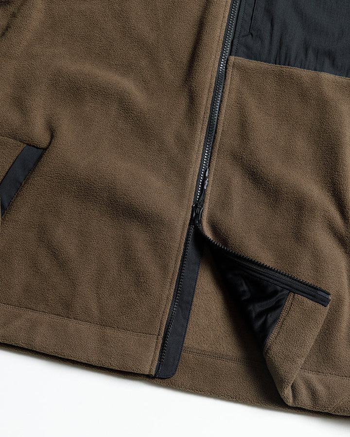 Bruin Fleece Zip Up- Major Brown