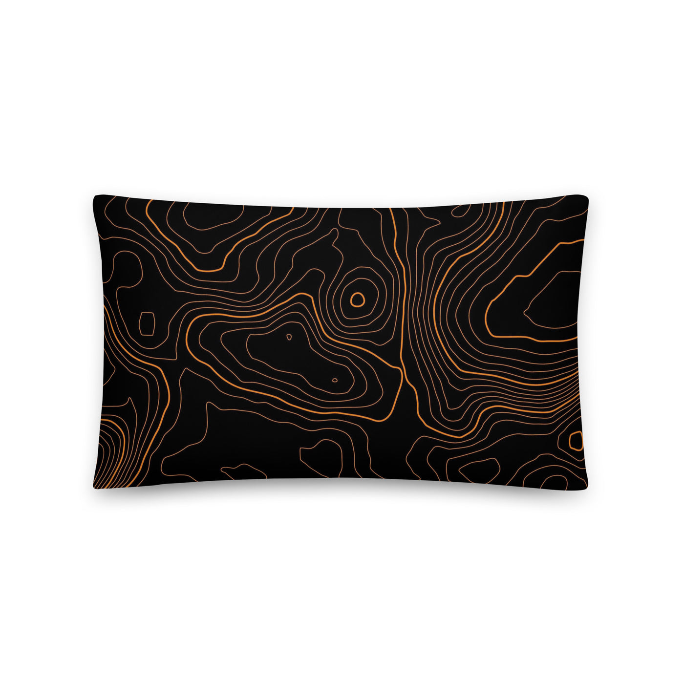 Orange Topographic Pillow