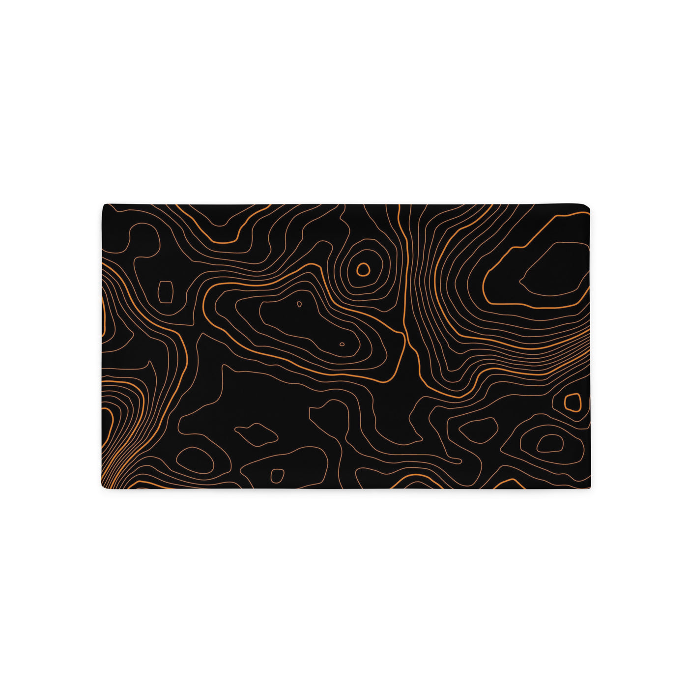 Orange Topographic Pillow Case